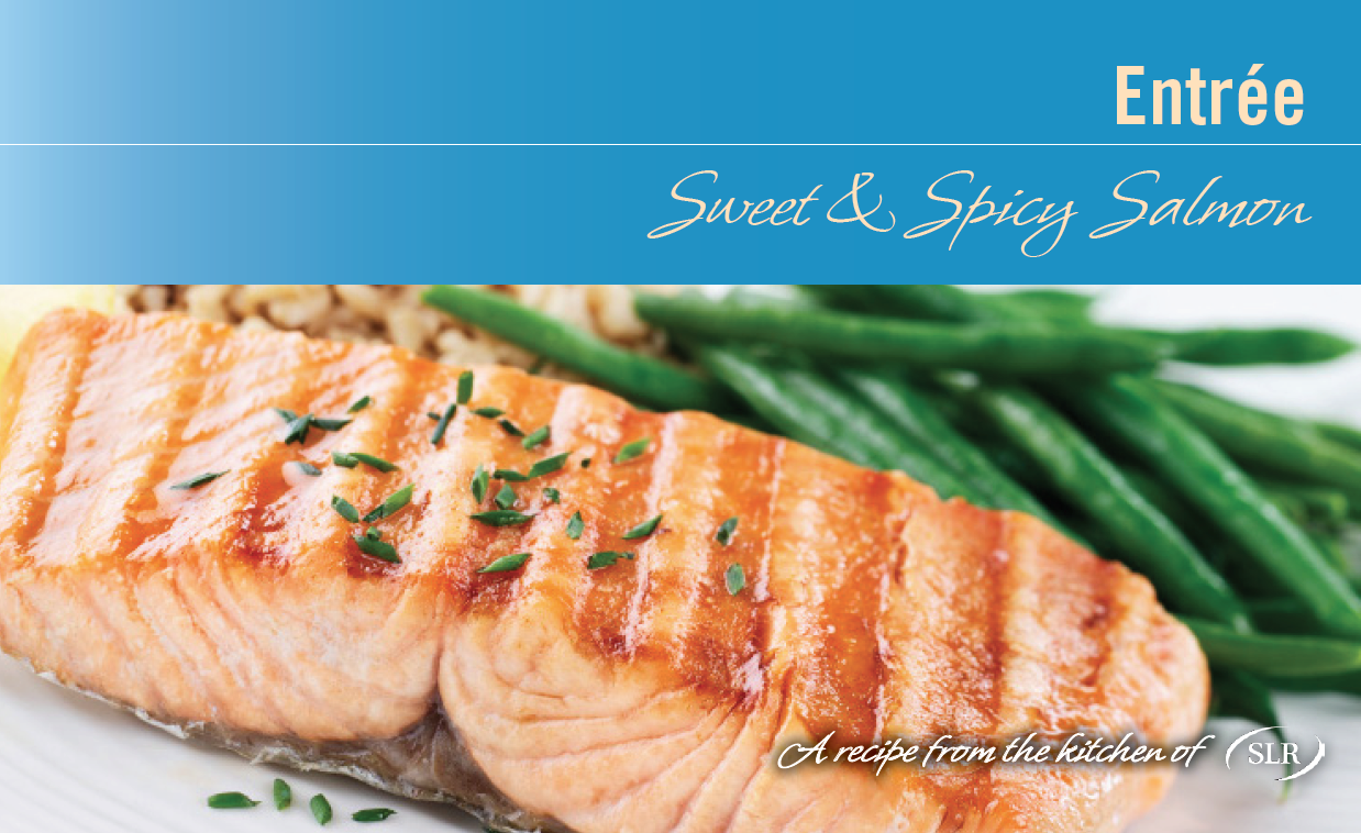 Sweet & Spicy Salmon recipe card