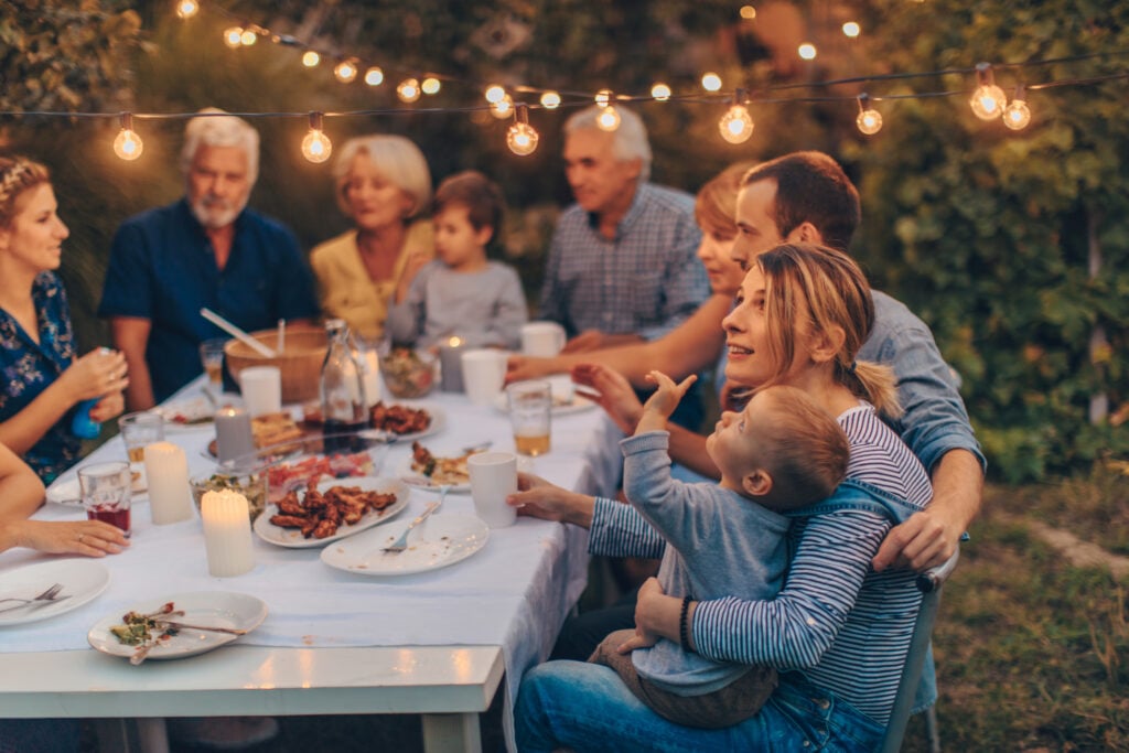 extended-family dinners