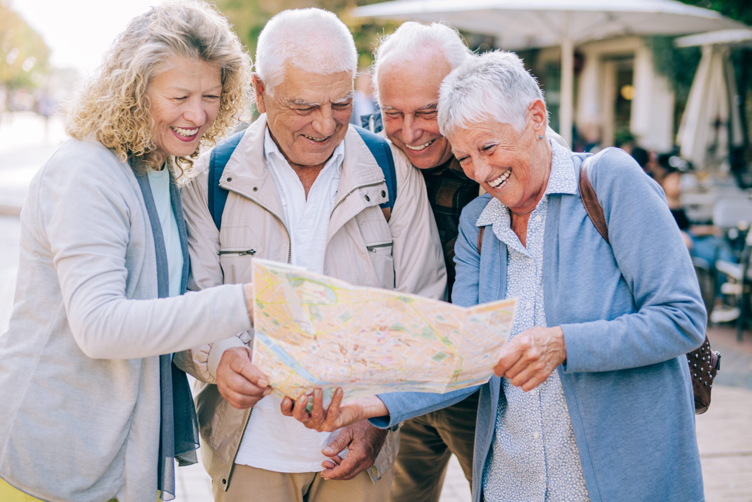 Seniors traveling together, staying sharp and social.